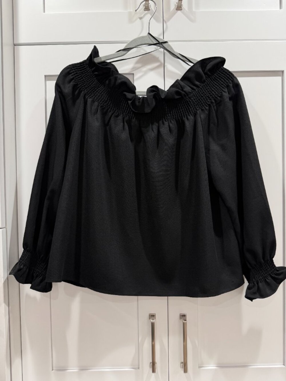 Tuckernuck Black Off-the-Shoulder Top